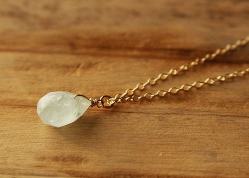 Pinkoi Proxy Purchase -  Aquamarine <pear shape, AAA> necklace (K14GF) - Necklaces - Gemstone 