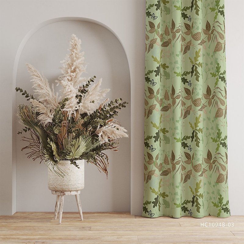brand design printed curtain frog and leaf frog and leaf - Doorway Curtains & Door Signs - Polyester 