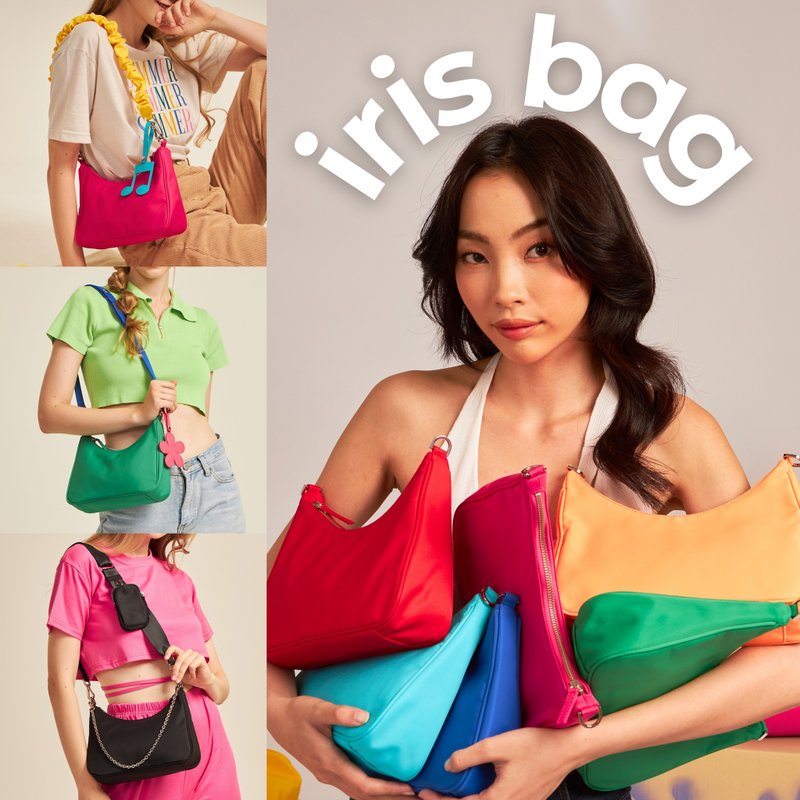 Iris Bag | My Very Own Way - กระเป๋าถือ - ไนลอน หลากหลายสี