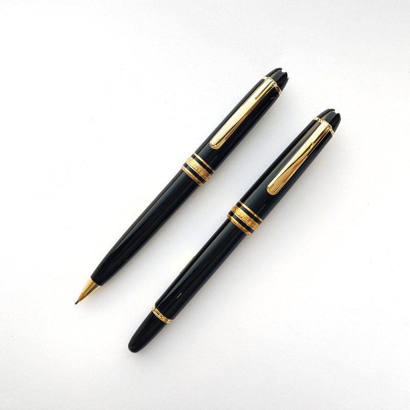 MONTBLANC 萬寶龍 114 莫札特小班鋼筆.自動鉛筆 | 德國 已絕版 - 鉛筆/自動鉛筆 - 樹脂 黑色