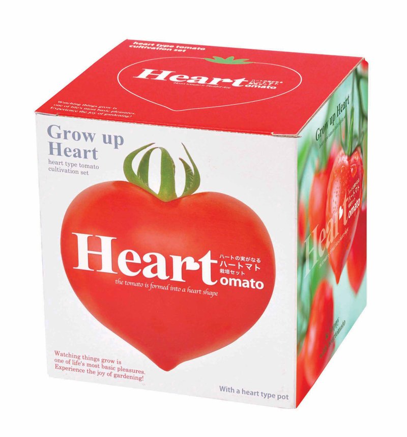 SeiShin GD-546 Heart Shaped Tomato Planting Set - ตกแต่งต้นไม้ - พืช/ดอกไม้ 