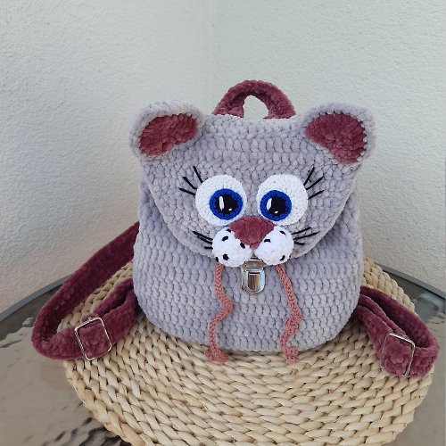 fairyland amigurumi Cat Backpack Crochet Pattern Amigurumi, Crochet Cat Bag Pattern, Backpack