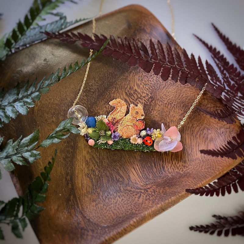 Squirrel Necklace in the Jungle