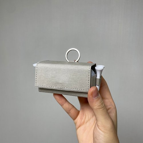 studiofloue craft leather golfball pouch ver.1