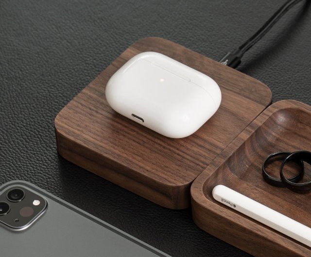 木製ワイヤレス充電器OakyBlocks - ショップ Oakywood 充電器・USBコード - Pinkoi