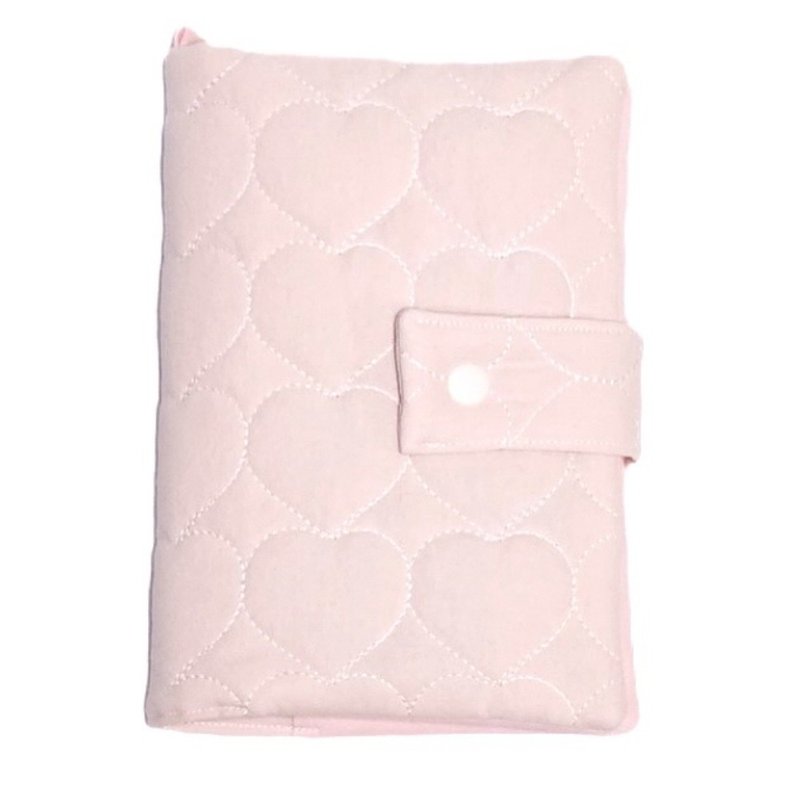 Soworlian_Diary Cover / Heart quilting - 文件夾/資料夾 - 棉．麻 粉紅色