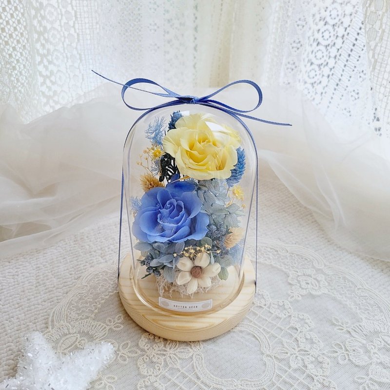 Immortal rose glass cup. Glass ball. Ornaments. Comes with packaging. Gift - Dried Flowers & Bouquets - Plants & Flowers 