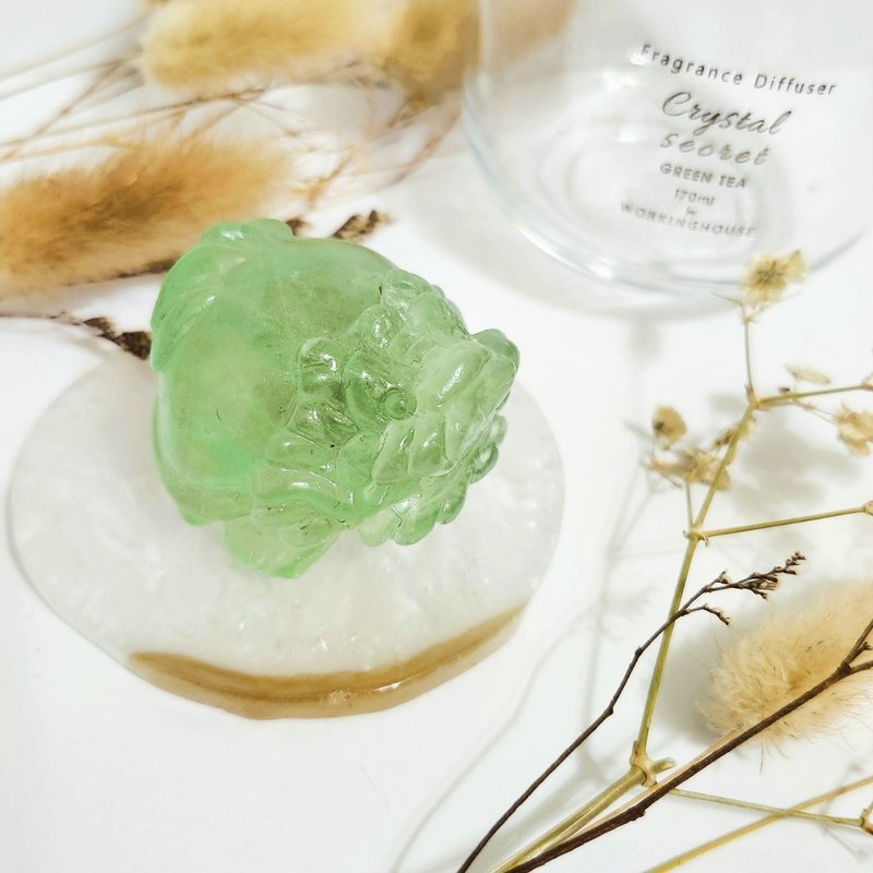 綠螢石龍龜 - 擺飾/家飾品 - 水晶 綠色