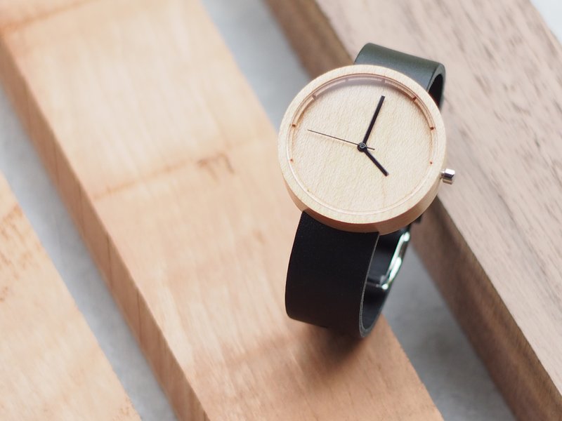 Nakari watch Maple Black Men size - 女錶 - 木頭 黑色