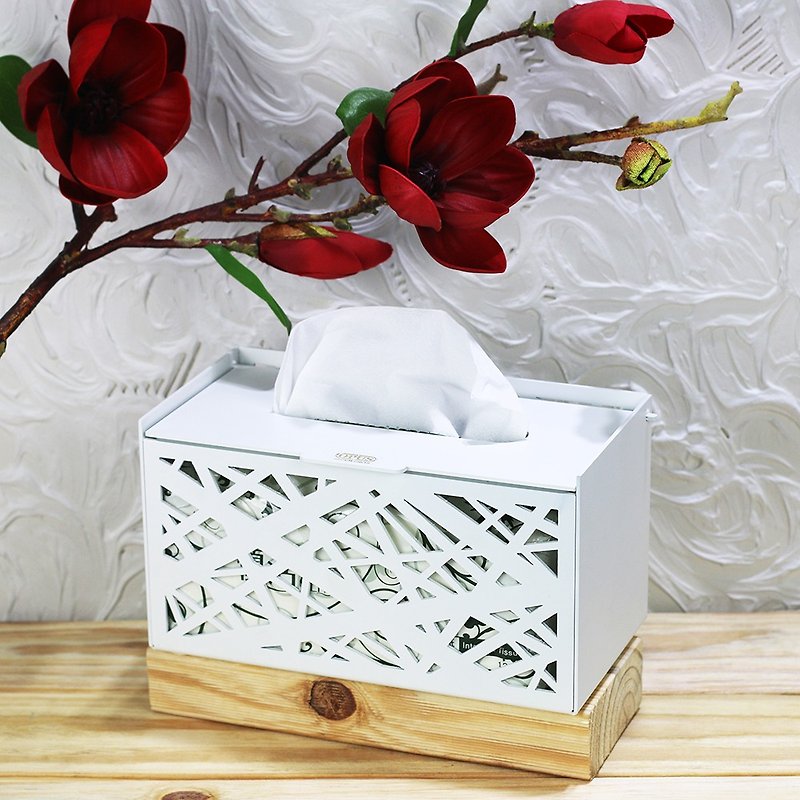 [OPUS東気金属加工]スクエアネスト-金属表面ボックス（ホワイト）/ホテルのデザインと装飾/家の装飾 - 置物 - 金属 ホワイト