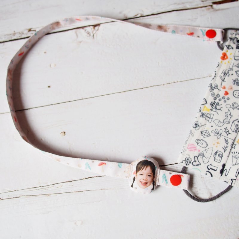 寶貝照片訂製造型口罩繩 女孩系 開學禮 - 其他 - 其他材質 多色