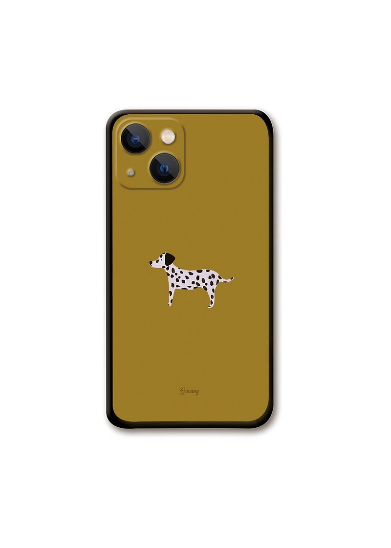 iPhone 14proダルメシアン携帯電話ケースつや消しライトソフト - スマホケース - プラスチック ゴールド