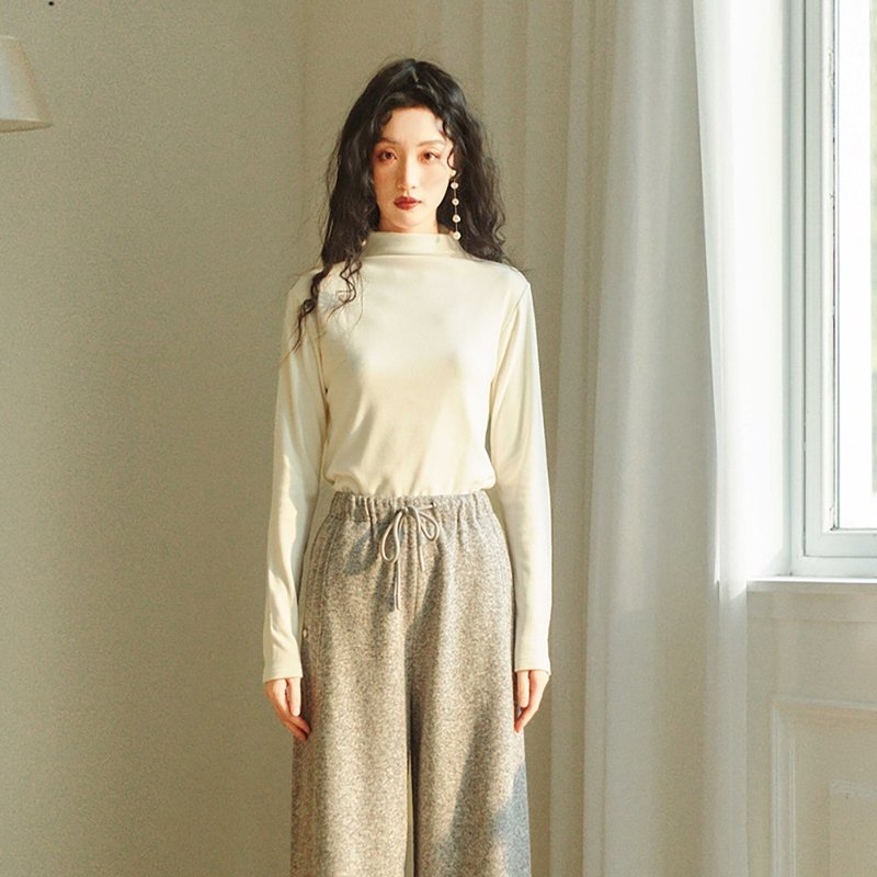 雙面絨高彈羊毛打底衫-D3HSRY051 - 女毛衣/針織衫 - 其他材質 多色