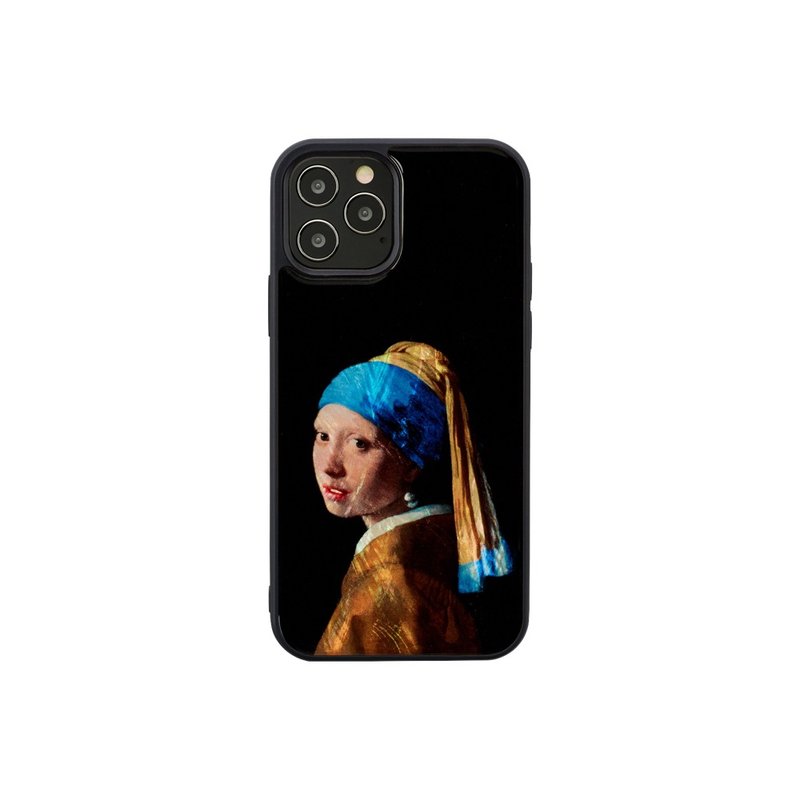 Man&wood iPhone 12 / 12 Pro 天然貝殼 造型保護殼-珍珠耳環少女 - 手機殼/手機套 - 貝殼 多色