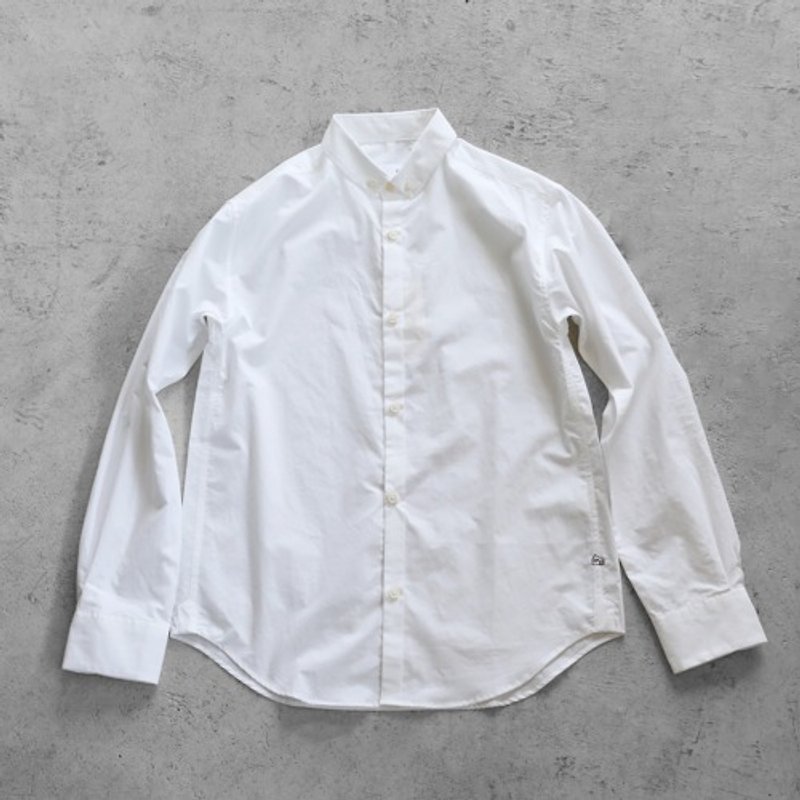 002W Organic Cotton Button Down Shirt size4 [Unisex] - เสื้อผู้หญิง - ผ้าฝ้าย/ผ้าลินิน 