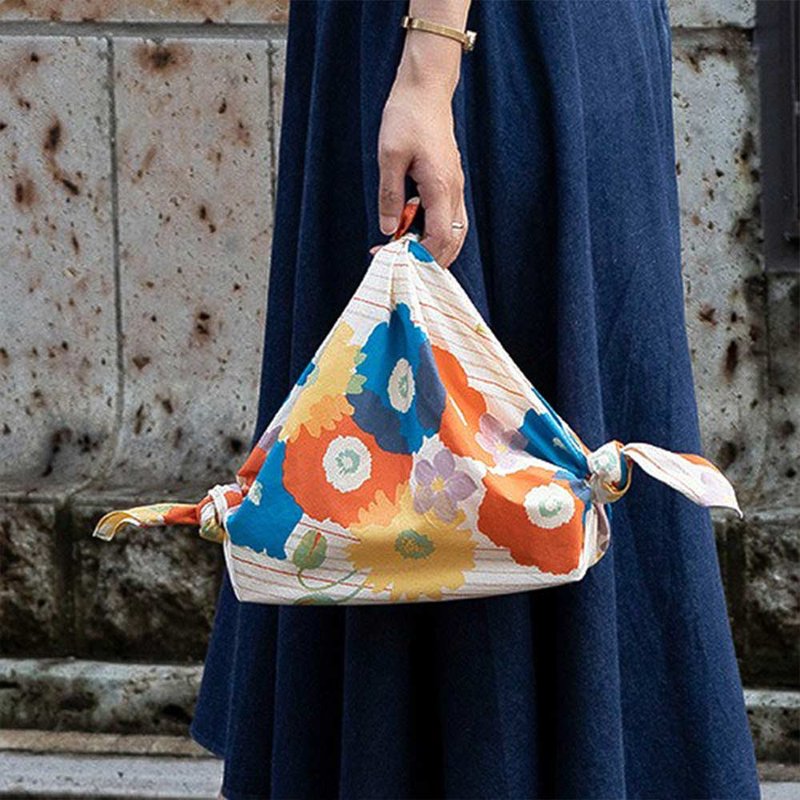 風呂敷 中 68-70cm 單品 ( Furoshiki ) - 其他 - 棉．麻 藍色