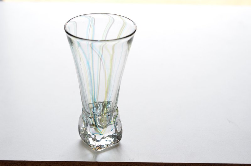 Line cube glass - Bar Glasses & Drinkware - Glass Multicolor