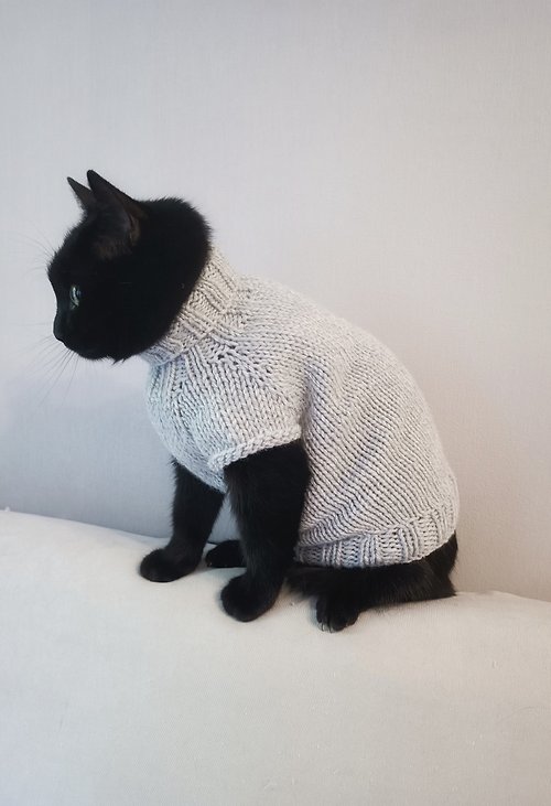 StylishCatDesign Cat sweaters Basic cat jumper Sweaters for pets Sphynx cats sweaters