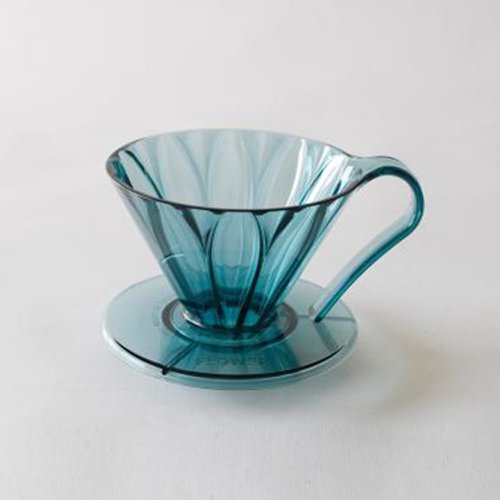 CAFEC 日本手沖咖啡器具 【新品】日本CAFEC Tritan 花瓣濾杯(清澈藍)-共兩款