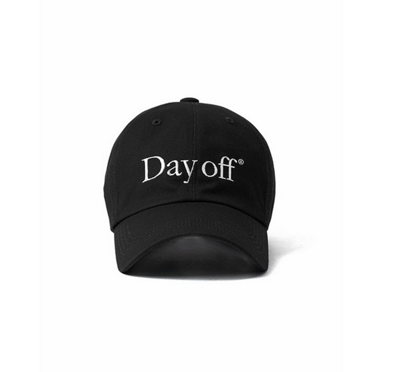 AECA Day Off Cap電繡標語老帽(黑) - 帽子 - 其他材質 黑色