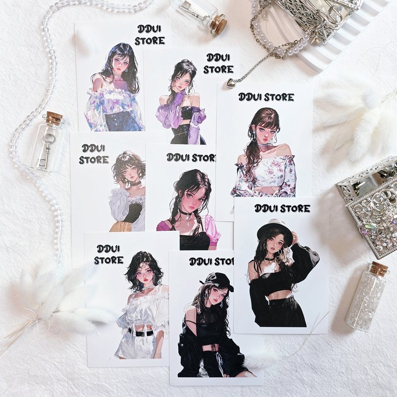 Mood Collage Sister Paper Pack - 貼紙 - 紙 紫色