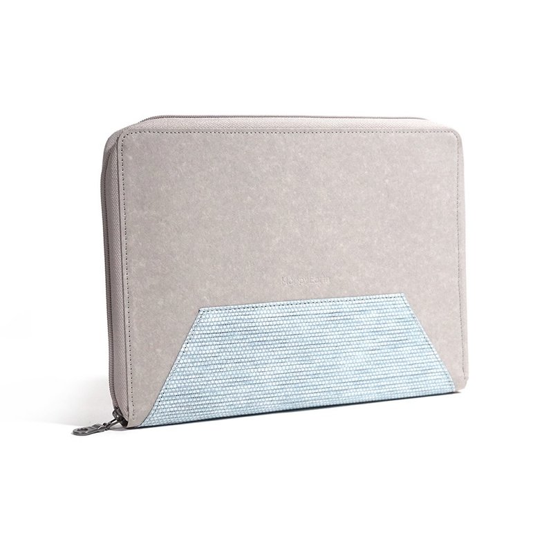 Happy Earth | Handbag-Medium Grey - Clutch Bags - Paper Gray