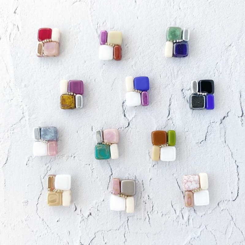 geometry AW - Earrings & Clip-ons - Glass Multicolor