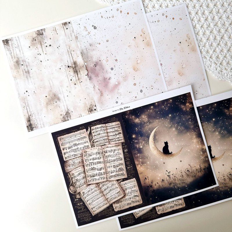 Z692 - a variety of background - 貼紙 - 紙 