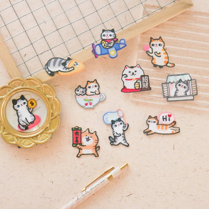 刺繡裝飾貼(第三代) - 貼紙 - 繡線 