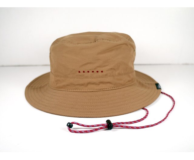 可換風繩漁夫帽日系透氣防水抗UV 帽戶外帽登山帽(啡) S/M/L碼- 設計館6dots 帽子- Pinkoi