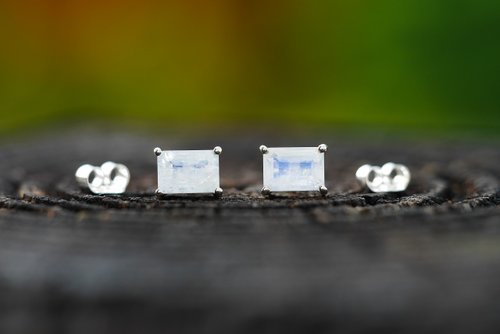 星空寶石 ∣ Starry Gems 聖託里尼之皙。肆。月光石耳環∣禮物 母親節 畢業
