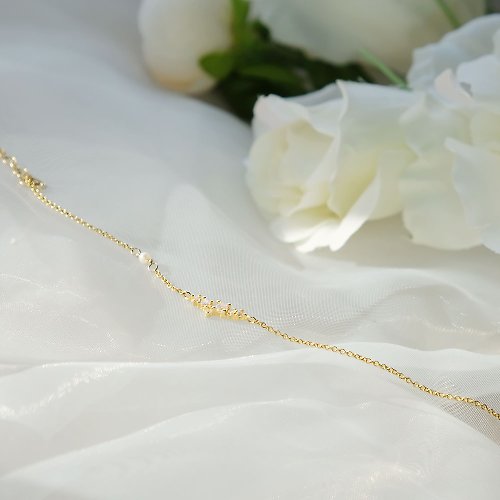 Beau Jewelry <Beau 輕珠寶>14K包金手鍊(天然珍珠) - 繁星手鍊