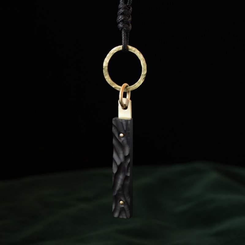 【soid Studio適品】黑檀木項鍊-漣漪 - 項鍊 - 木頭 