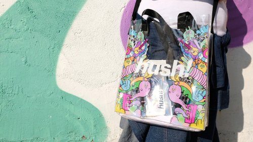 頹爆貓工作室 【HUSH! X 頹爆貓工作室】 官方聯乘防水透明果凍袋 春夏季品