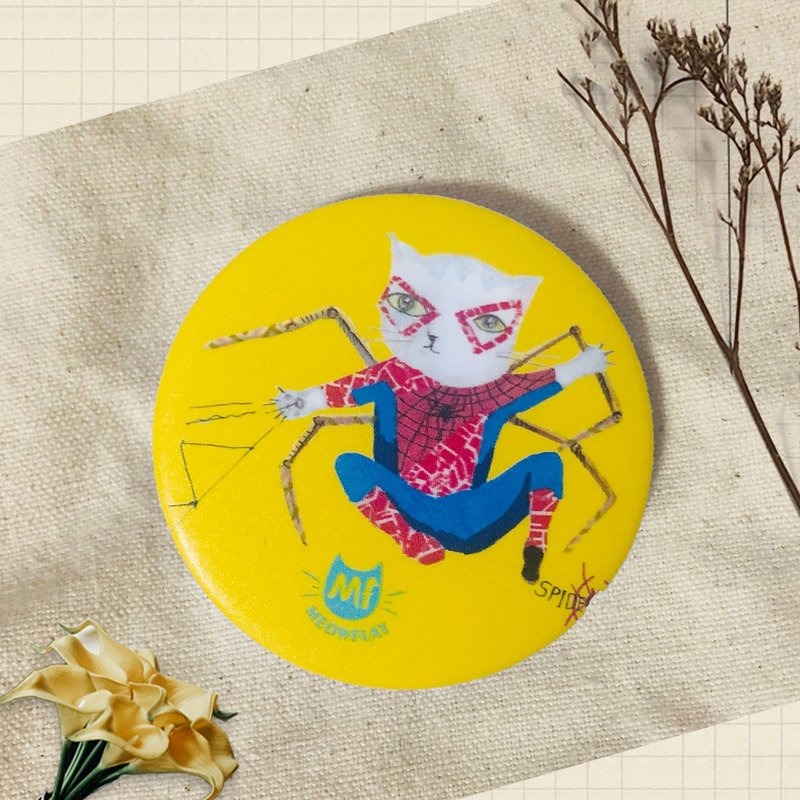 Meowflat 胸章/徽章/別針|英雄貓系列 - 徽章/別針 - 塑膠 