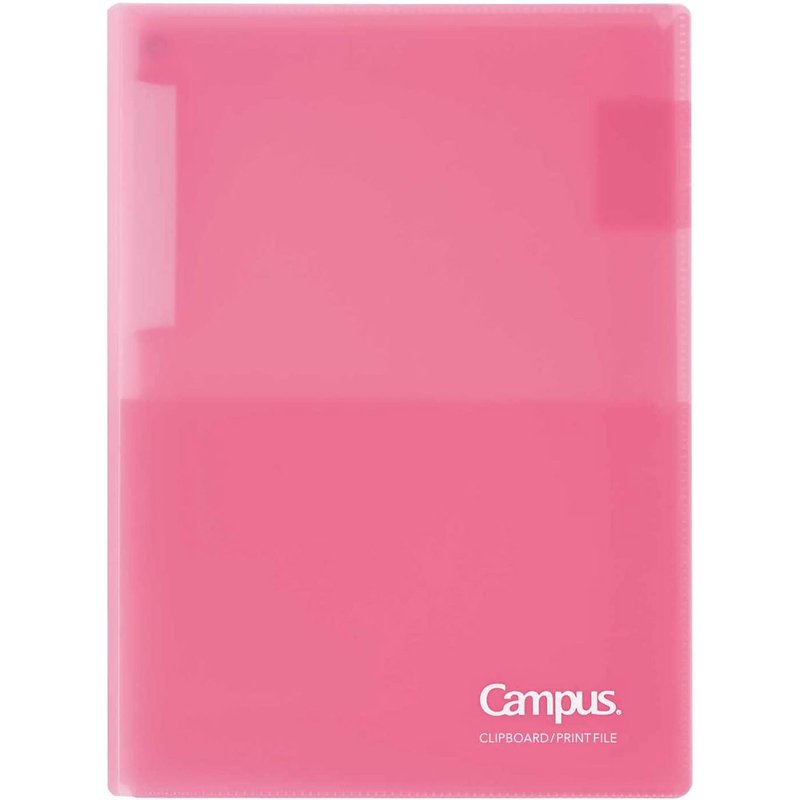 KOKUYO Campus Large Opening File A4 Pink - แฟ้ม - พลาสติก สึชมพู