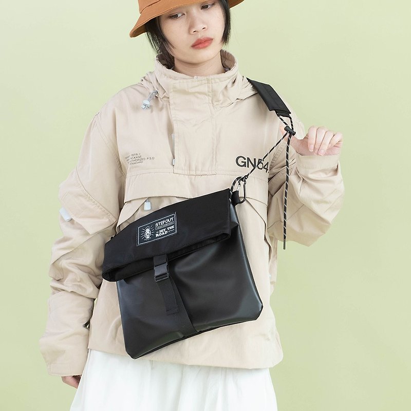 Original Transparent Membrane Crossbody Bag Nylon TPU Camping Series - Messenger Bags & Sling Bags - Nylon Black