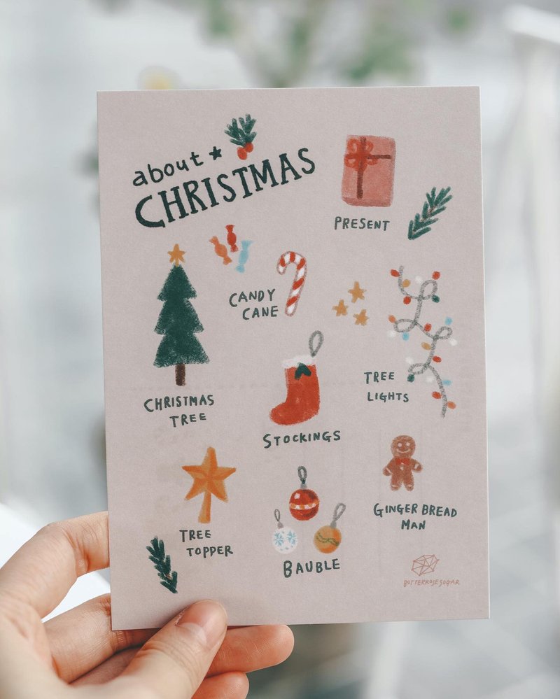 Christmas postcard // About Christmas // - Cards & Postcards - Paper Khaki