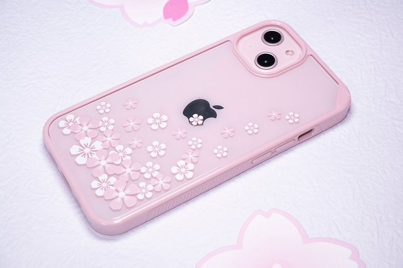 【Flora Series】ARMOR iPhone Series Print Case_Sakura 1 - Phone Cases - Other Materials 