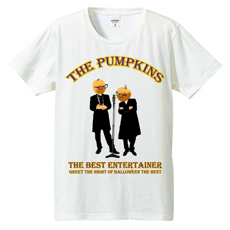 T-shirt / The Pumpkins - เสื้อยืดผู้ชาย - ผ้าฝ้าย/ผ้าลินิน ขาว