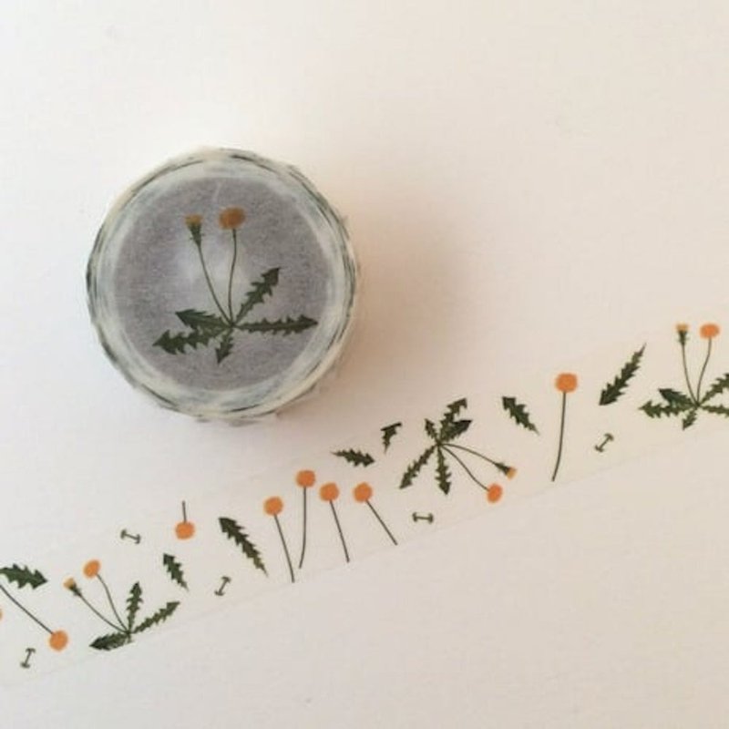 たんぽぽ マスキングテープ - マスキングテープ・PET テープ - 紙 ホワイト