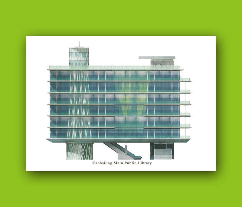 高雄明信片8種 - 卡片/明信片 - 紙 藍色