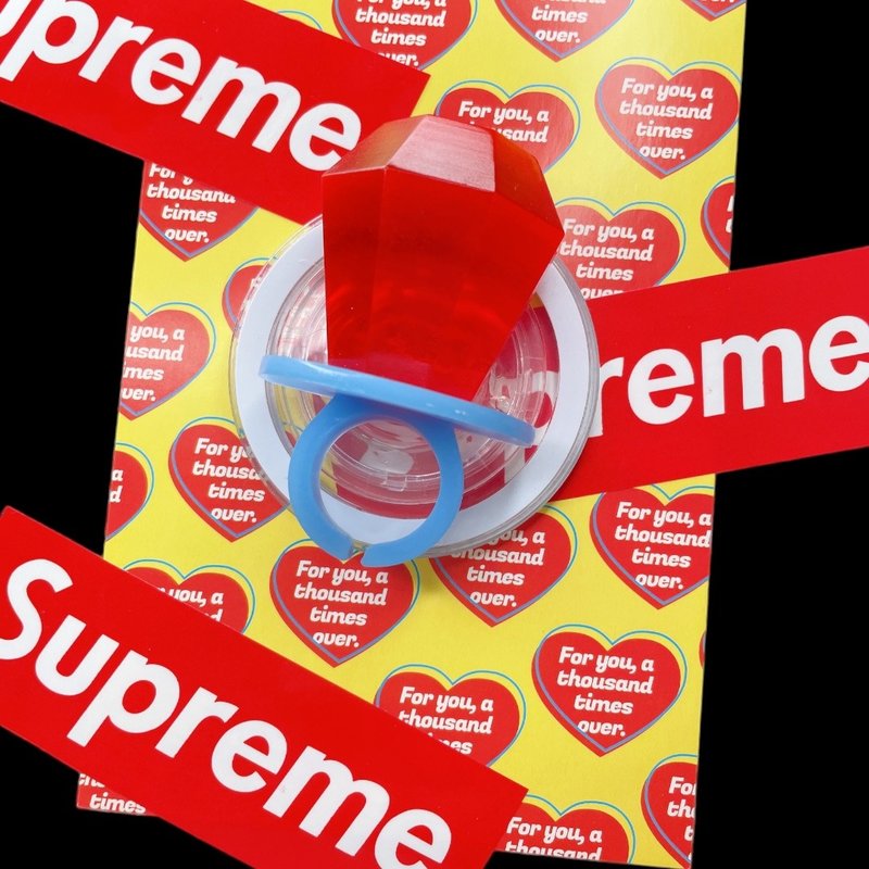 RINGPOP Phone Holder strawberry - 手機配件 - 其他材質 多色