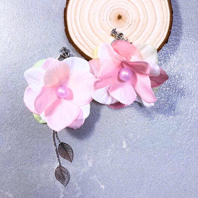 Sakura earrings - Earrings & Clip-ons - Polyester Pink