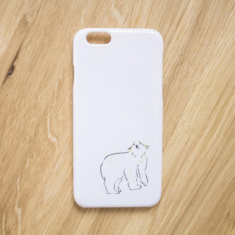 [Responded to resale request] polar bear smartphone case looking up at the sky