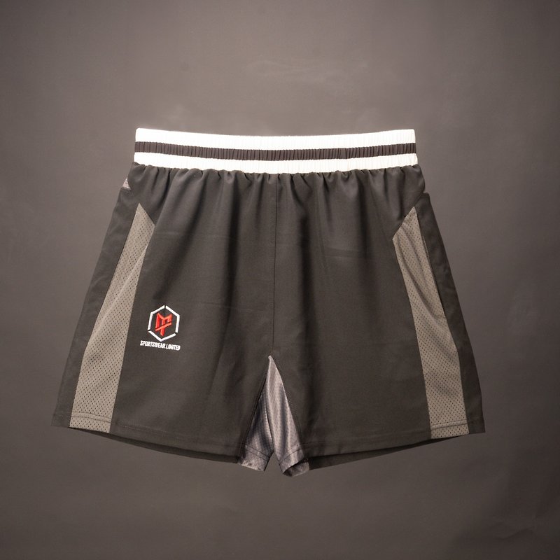 NEW-MT sports shorts - กางเกงวอร์มผู้หญิง - ผ้าฝ้าย/ผ้าลินิน สีดำ