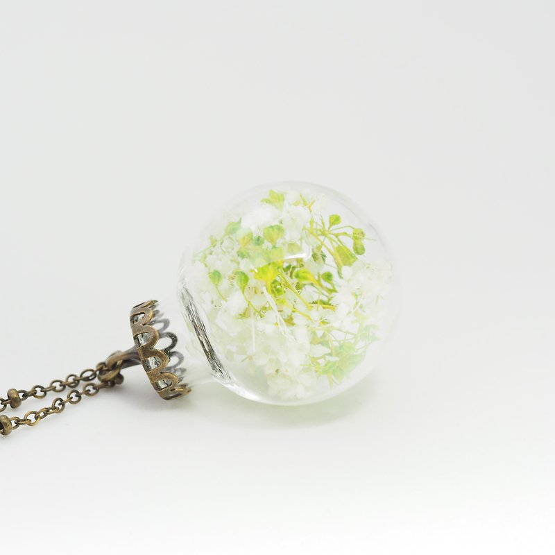 OMYWAY Handmade - Glass Globe Necklace - Chokers - Glass Yellow