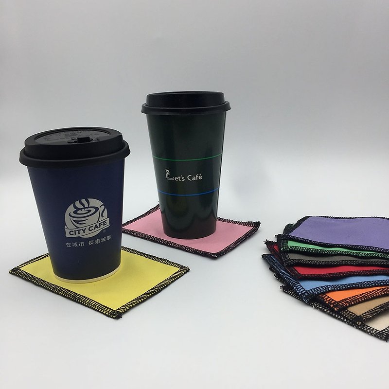 YCCT coaster - exchange gifts / Christmas gifts (shopping over 150 yuan before shipping) - Coasters - Cotton & Hemp Multicolor