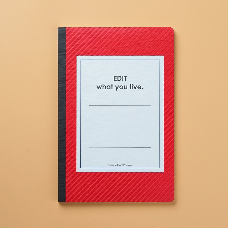 停-看-聽 思考筆記本A5(紅) - 筆記簿/手帳 - 紙 紅色