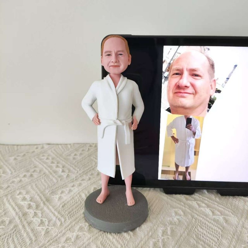 客制化人物公仔 人偶 3D人像畫 似顏繪 肖像 定制 生日 紀念 禮物 - 公仔/玩偶 - 黏土 多色